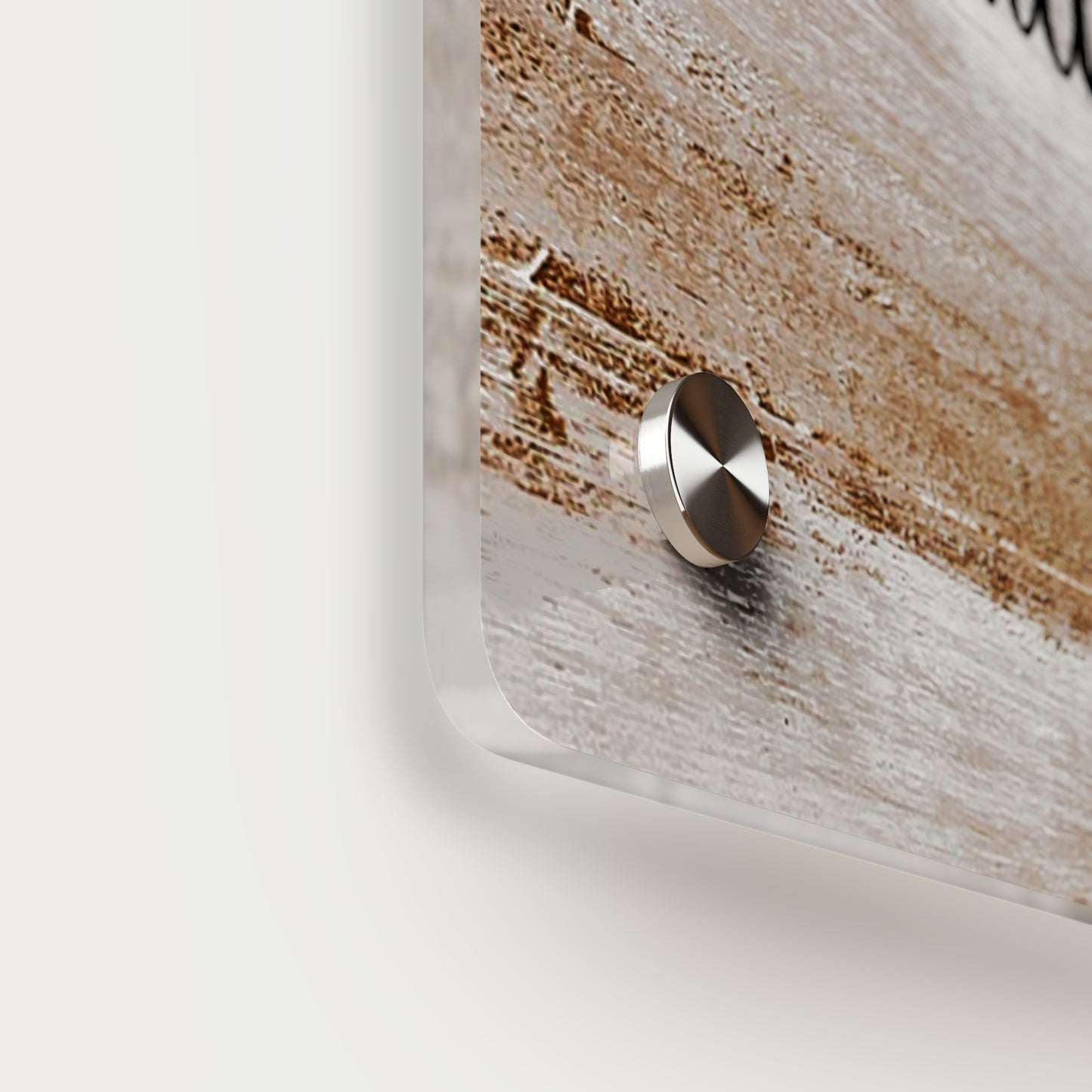 Acrylic Wall Art Panel - Inspirational Quote "Strong is the New Beautiful" Wall Decor