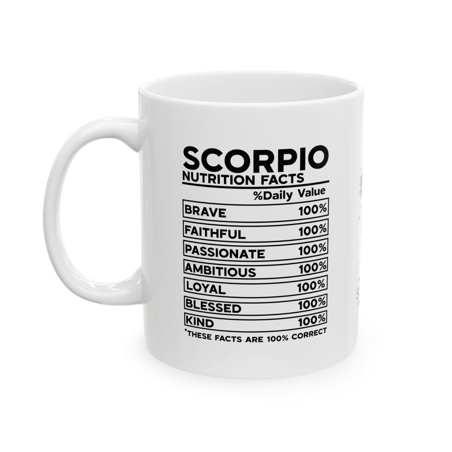 Scorpio Zodiac Ceramic Mug - Astrology Gift for Horoscope Lovers