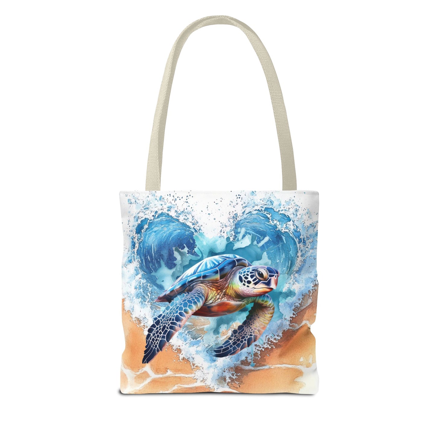 Ocean Turtle Tote Bag - Eco-Friendly, Beach Vibes, Summer Gift, Sea Life Accessory, Environmental Awareness