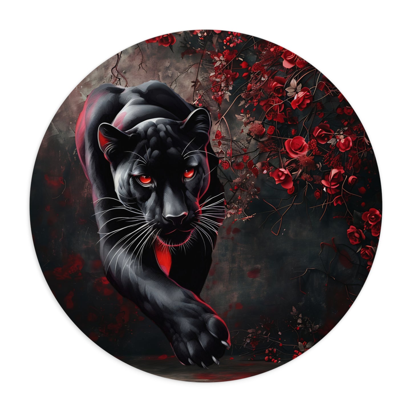 Elegant Panther Desk Mouse Pad - Artistic Desk Mat, Office Decor, Gift for Animal Lovers, Gaming Accessory, Home Office Essentials