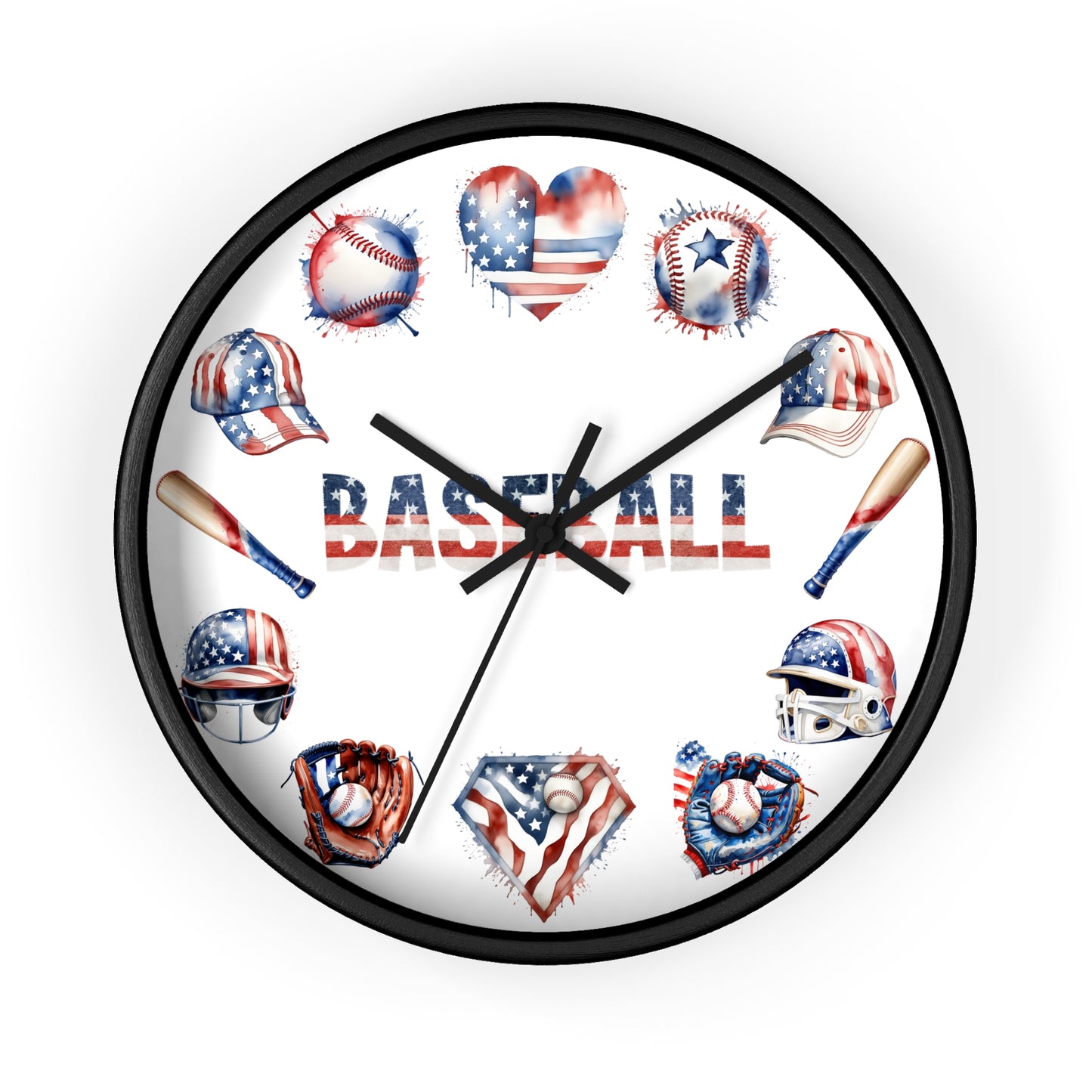 Baseball Theme Wall Clock - Sports Decor Gift for Baseball Lovers