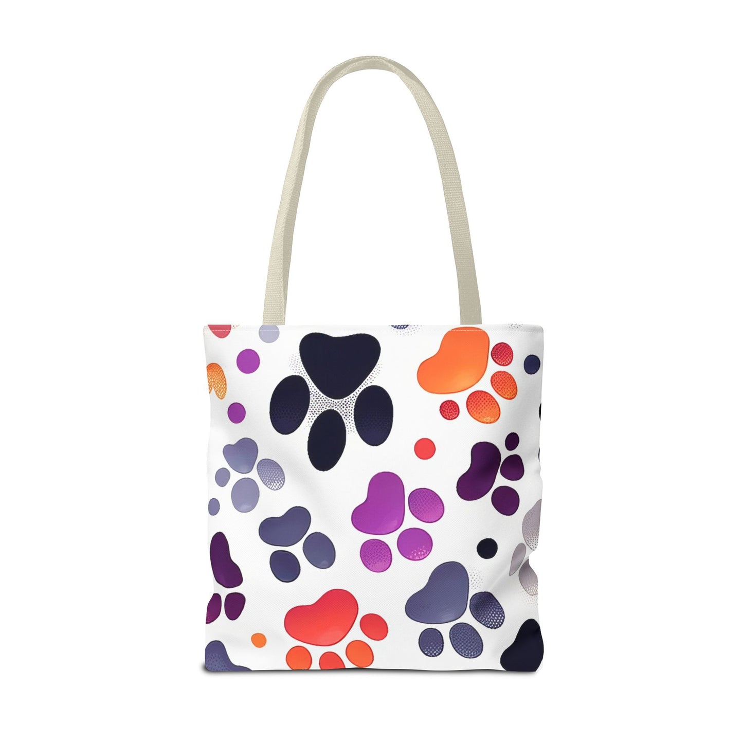 Paw Print FashionableTote Bag (AOP), Stylish, Animal Lovers, Pet Lovers, Great Gift Idea for Birthdays, Holidays or Any Occasion for Anyone