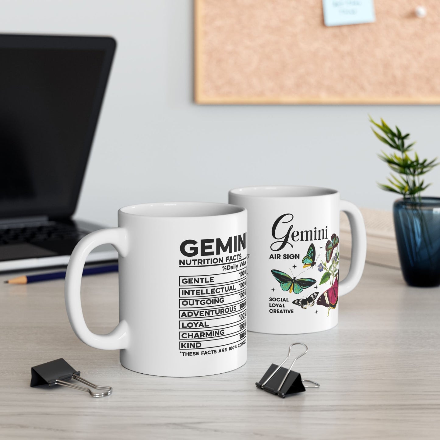 Gemini Zodiac Ceramic Mug – 11oz & 15oz – Astrology Gift for Star Sign Lovers