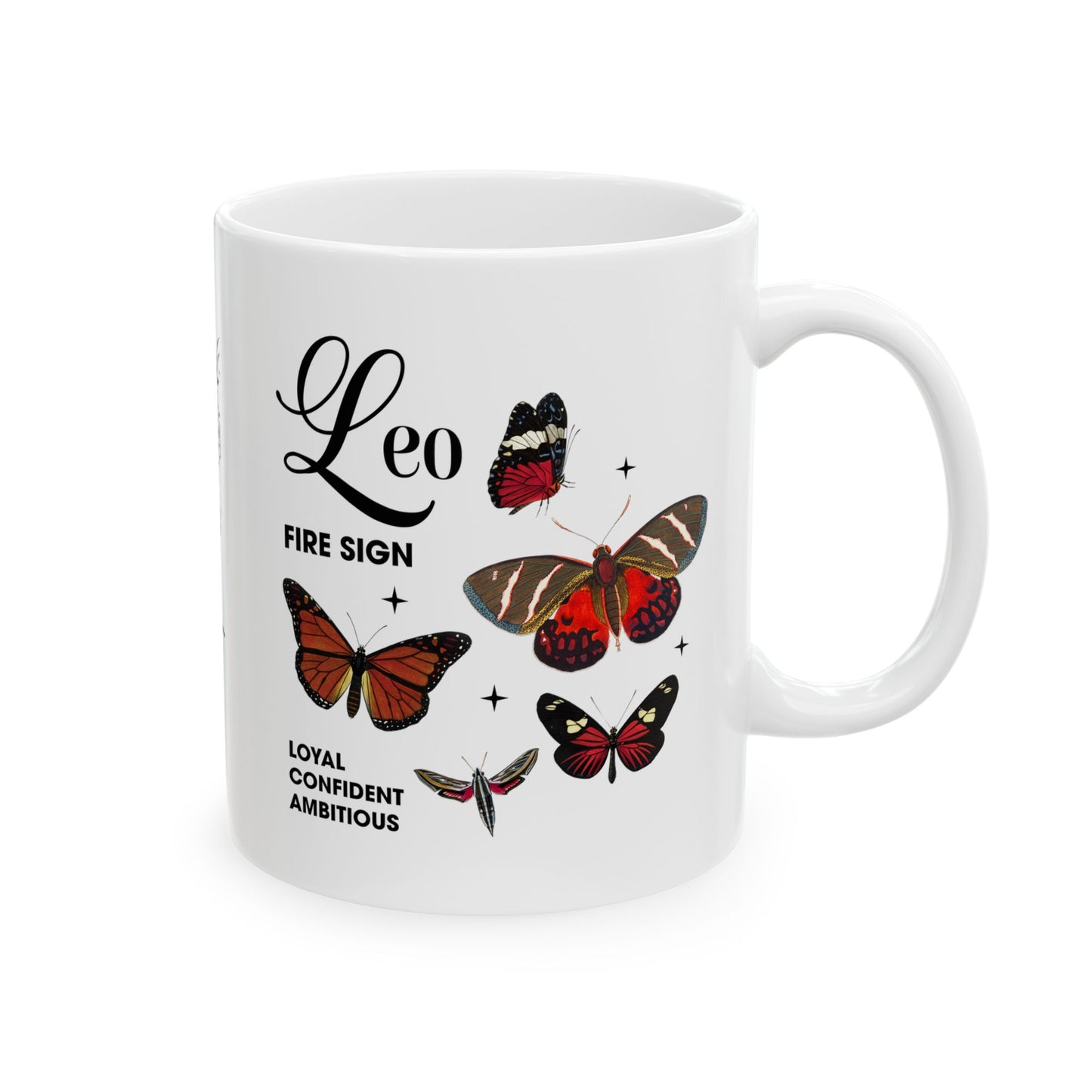 Leo Zodiac Ceramic Mug - Strength & Passion - 11oz/15oz Coffee Cup
