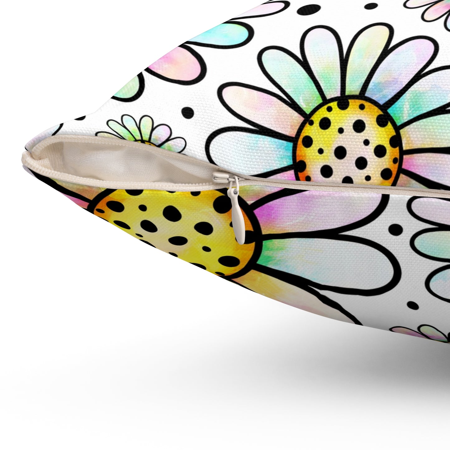 Cute Flower Pillow - Throw Cushion for Kids Room, Animal Decor, Gift for Her, Nursery, Home Accents