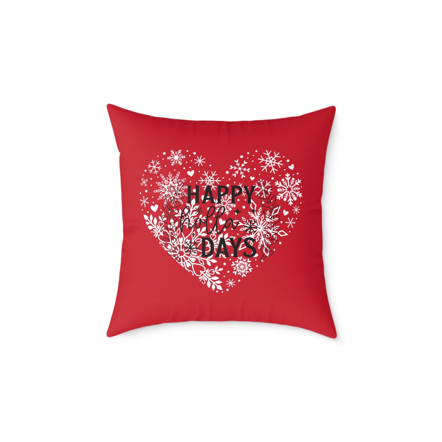 Holiday Humor Square Poly Canvas Pillow, Beautiful Two-Sided Holiday Decor Pillow for Home or Office, Accent for Any Room