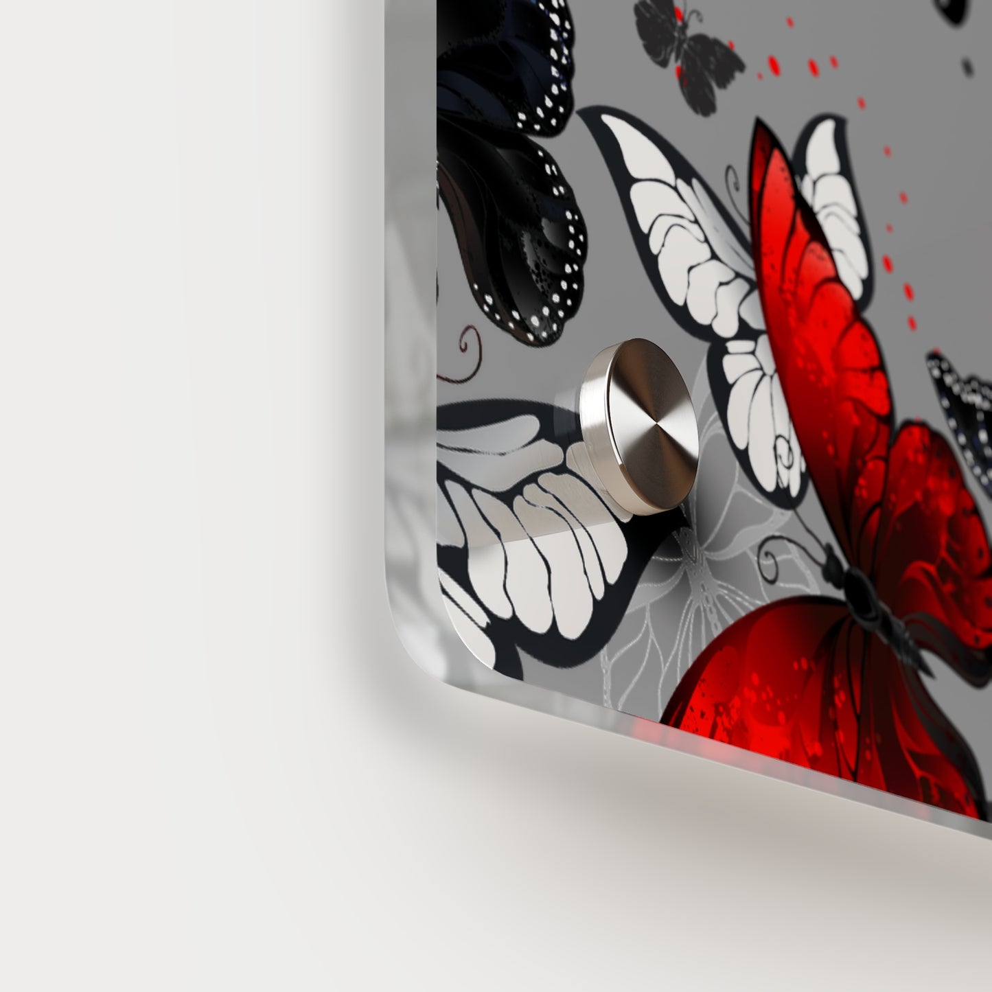 Inspirational Butterfly Acrylic Wall Art Panel - 'Life Begins' Decor