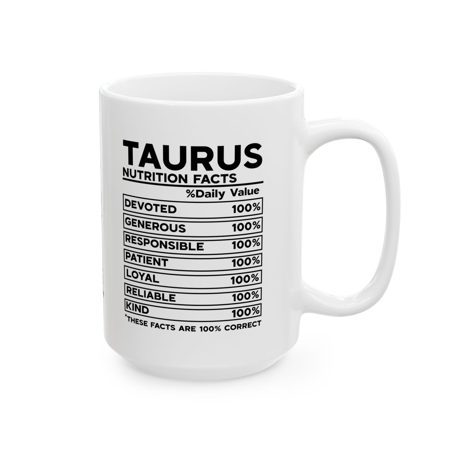 Taurus Zodiac Ceramic Mug - 11oz & 15oz - Astrology Gift for Taurus