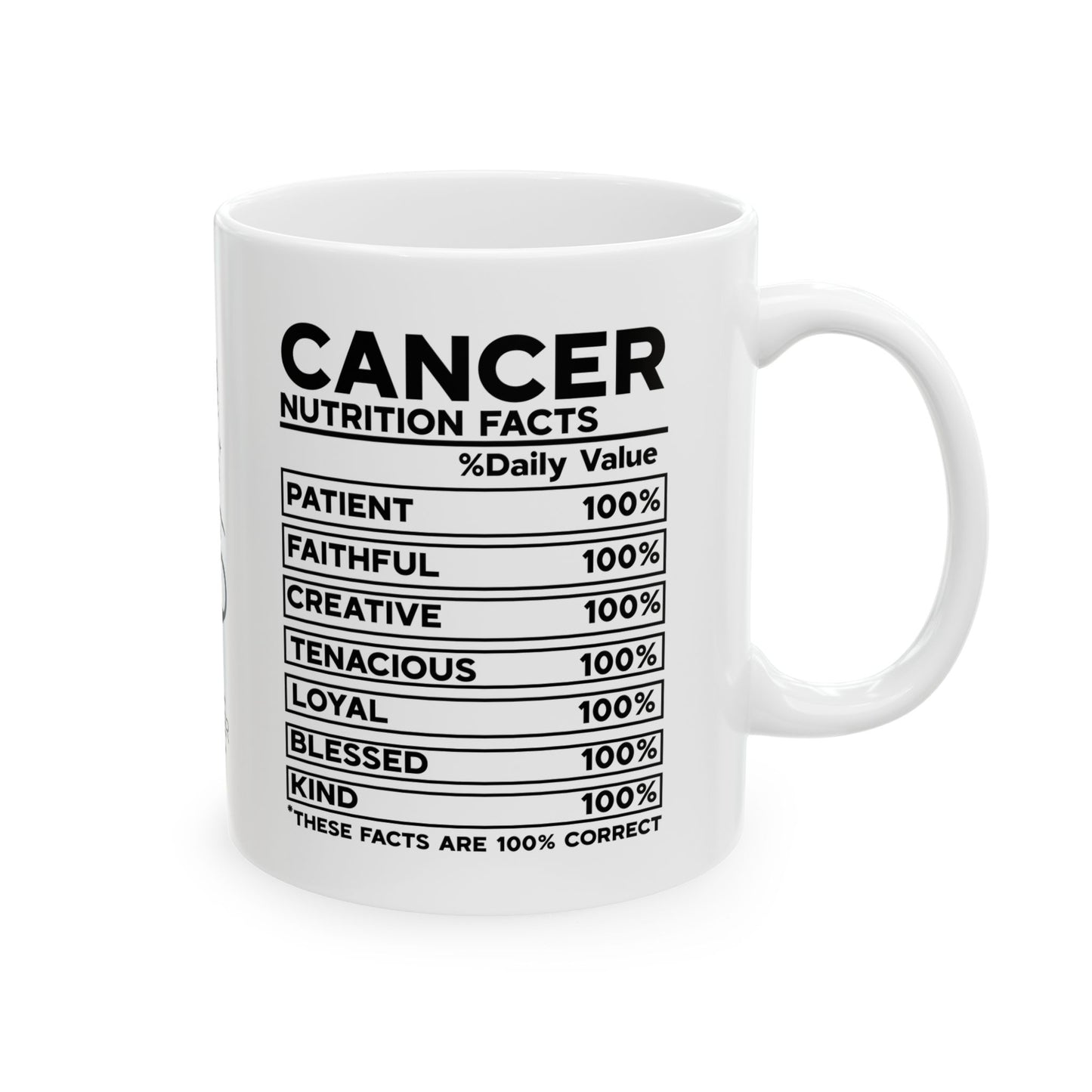 Cancer Zodiac Ceramic Mug – Empowering Design for Zodiac Lovers