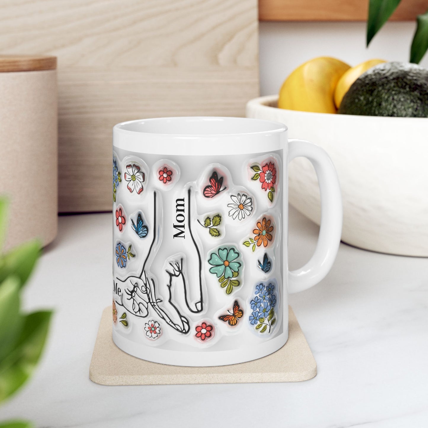 Floral Ceramic Mug for Mom - 11oz & 15oz