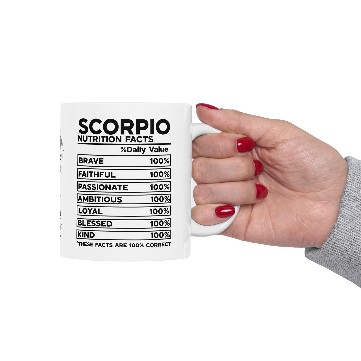 Scorpio Zodiac Ceramic Mug - Astrology Gift for Horoscope Lovers