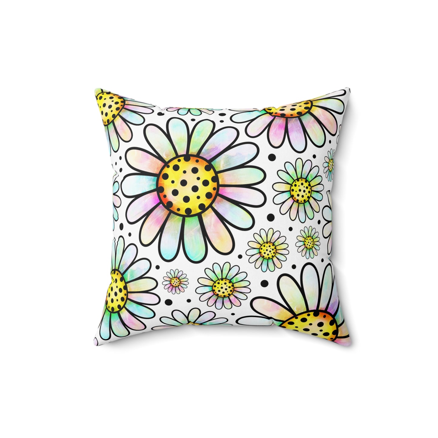 Cute Flower Pillow - Throw Cushion for Kids Room, Animal Decor, Gift for Her, Nursery, Home Accents