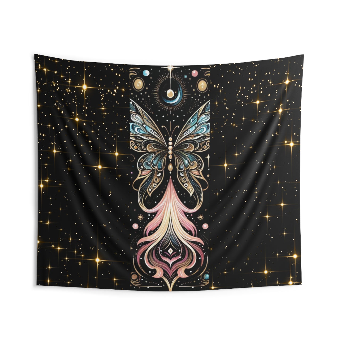 Celestial Butterfly Wall Tapestry - Dreamy Room Decor, Bohemian Wall Art, Unique Gift, Magical Home Decoration, Stunning Bedroom Accent