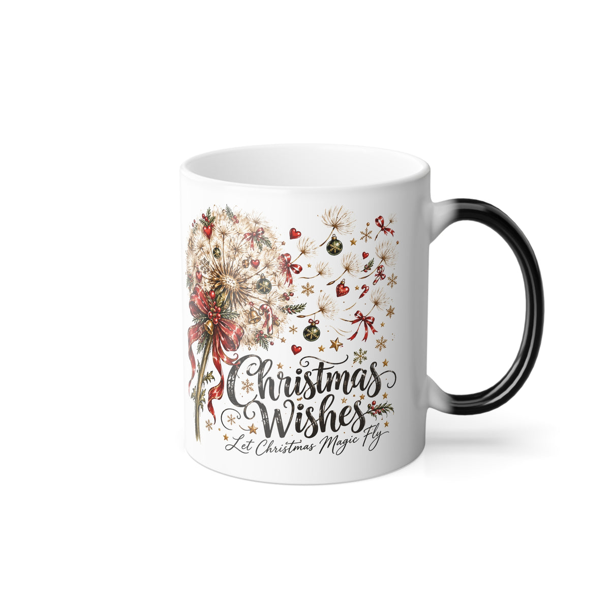 Merry Dandelion “Christmas Wishes” Color-Changing Mug