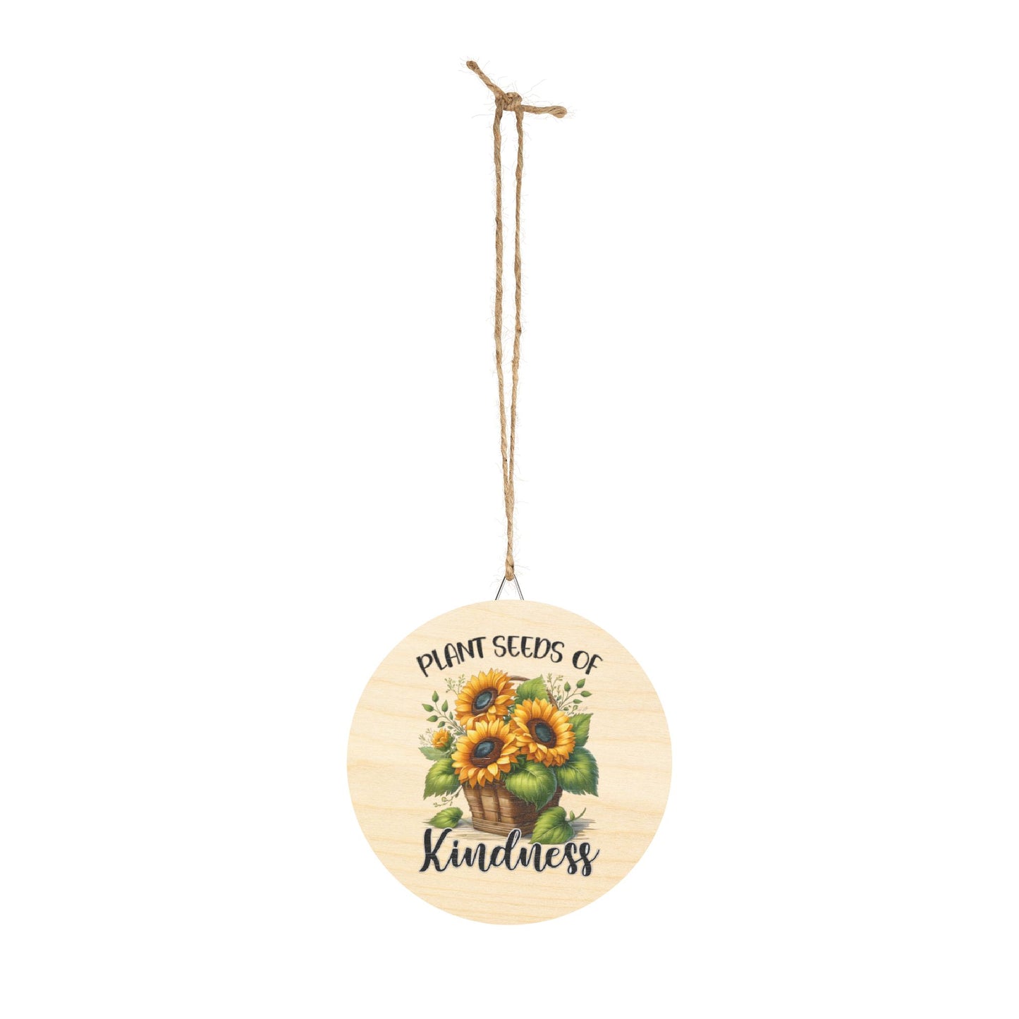 Country Rustic Charm Wood Sign - Sunflower Inspirational Home Office Decor Gift