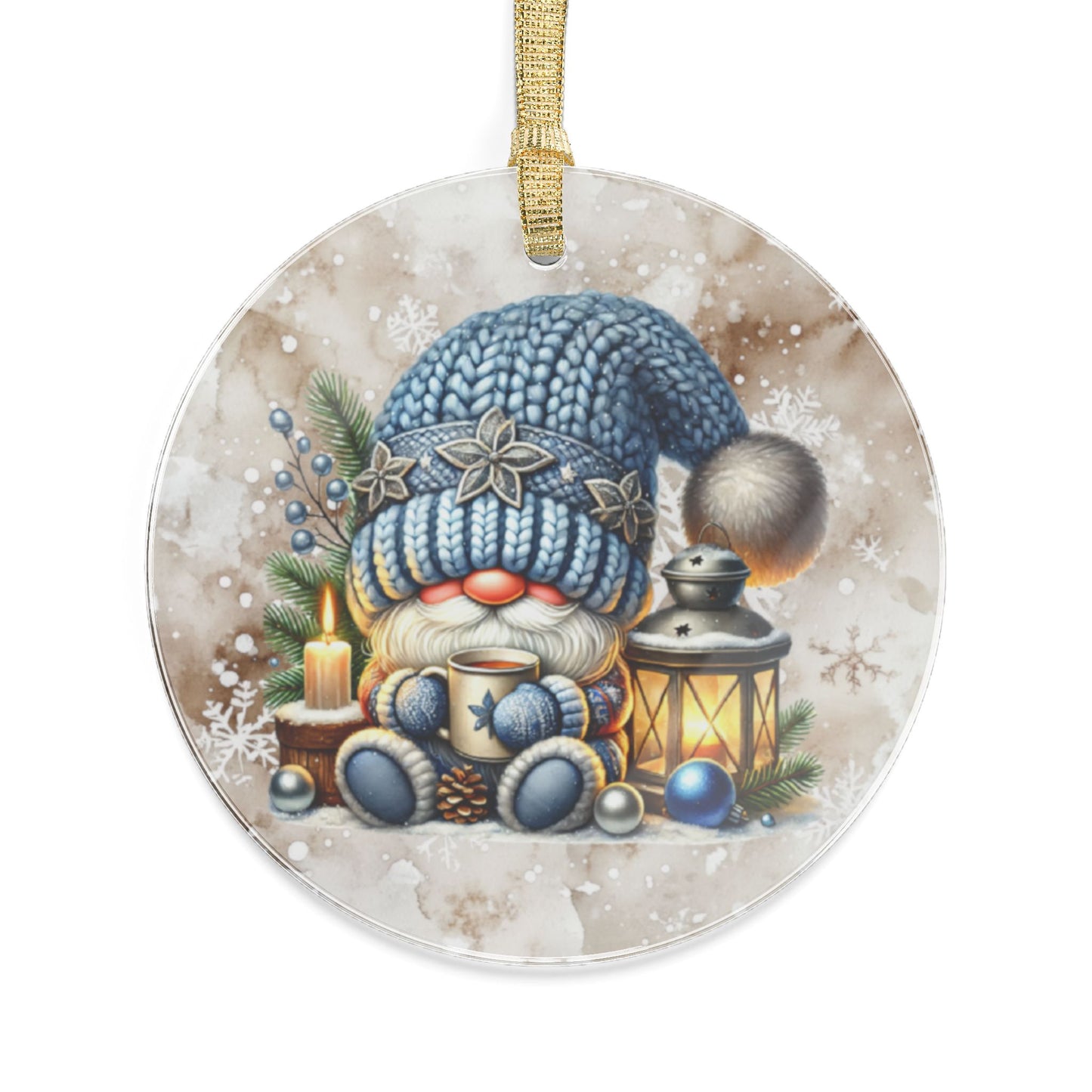 Cozy Christmas Gnome Acrylic Ornaments - Perfect for Holiday Decor & Gift Giving