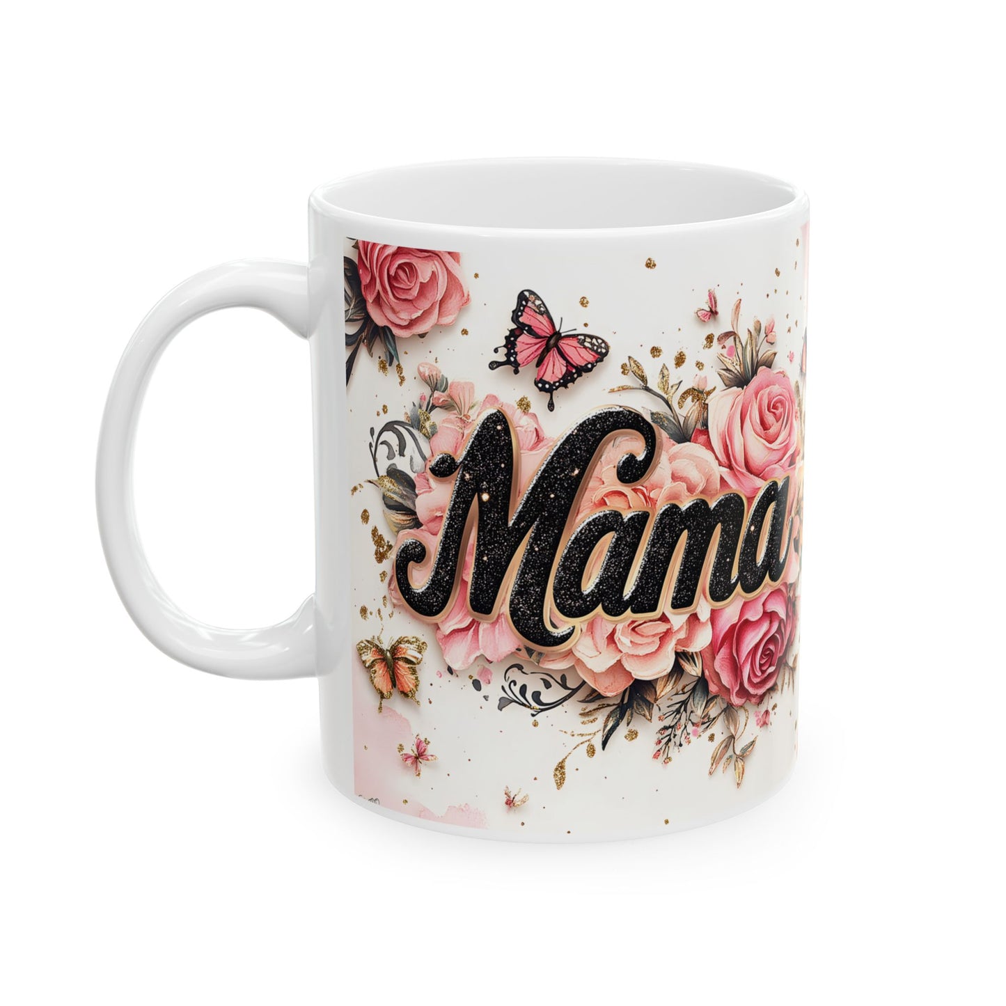 Floral Mama Ceramic Mug - Perfect Gift for Moms