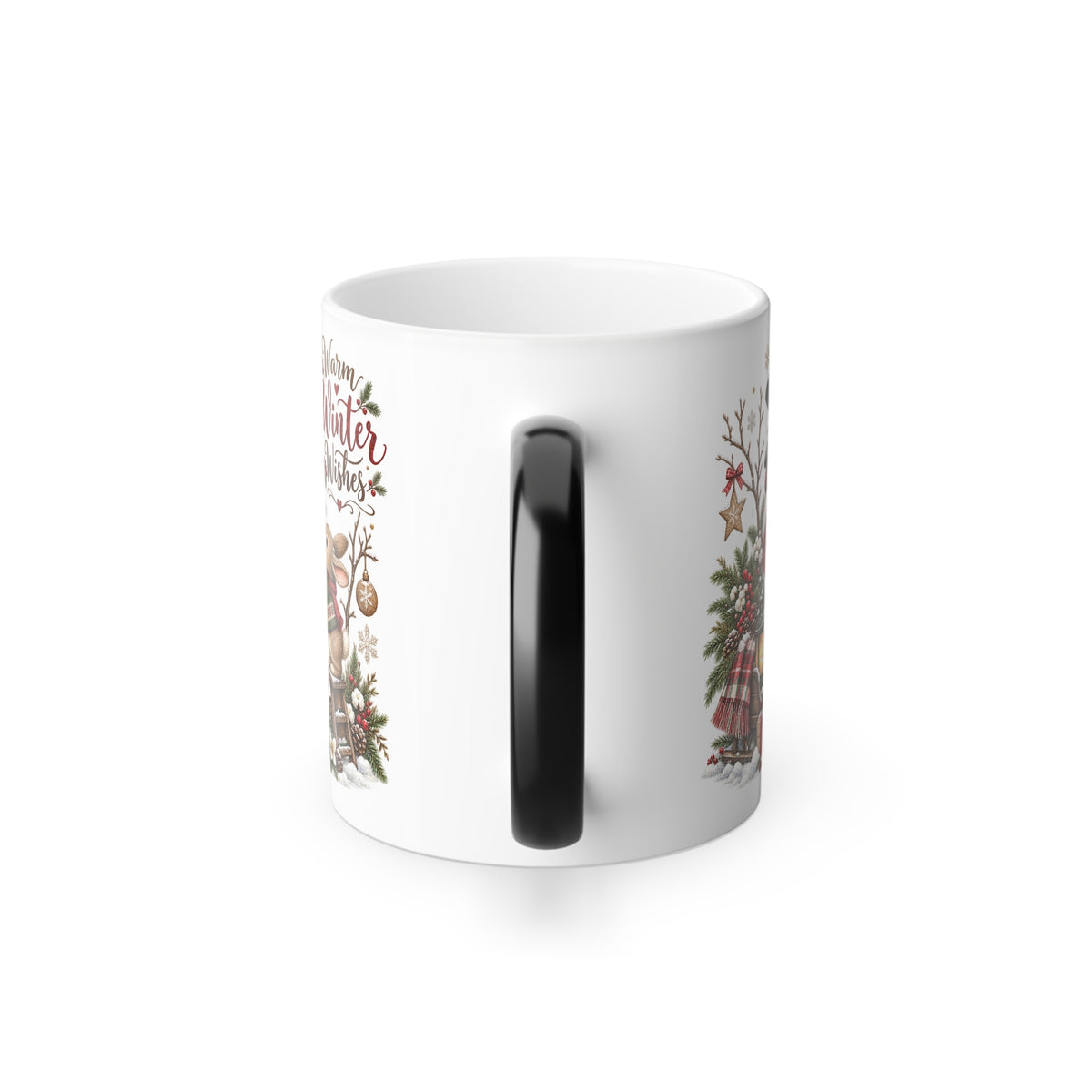 Merry Christmas Winter Wildlife Color-Changing Mug