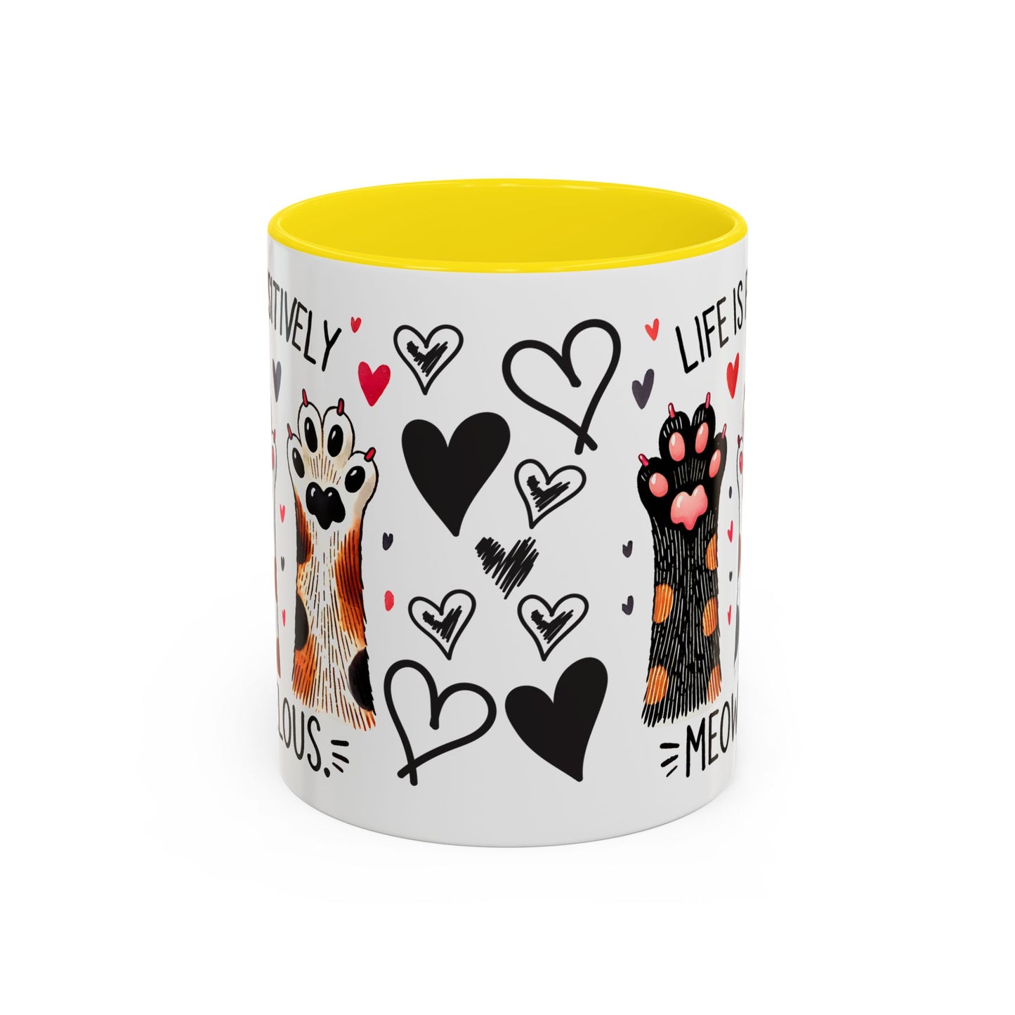 Coffee Mug - Humorous Stylish Cat Saying Mug, Gift Mug for Cat Lovers, Animal Lover Gift Idea, Housewarming Gift