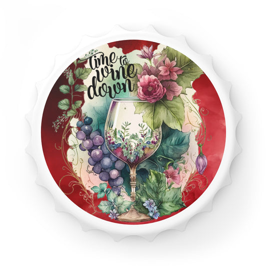 Time To Wine Down Bottle Opener - Relaxing Evening Gift