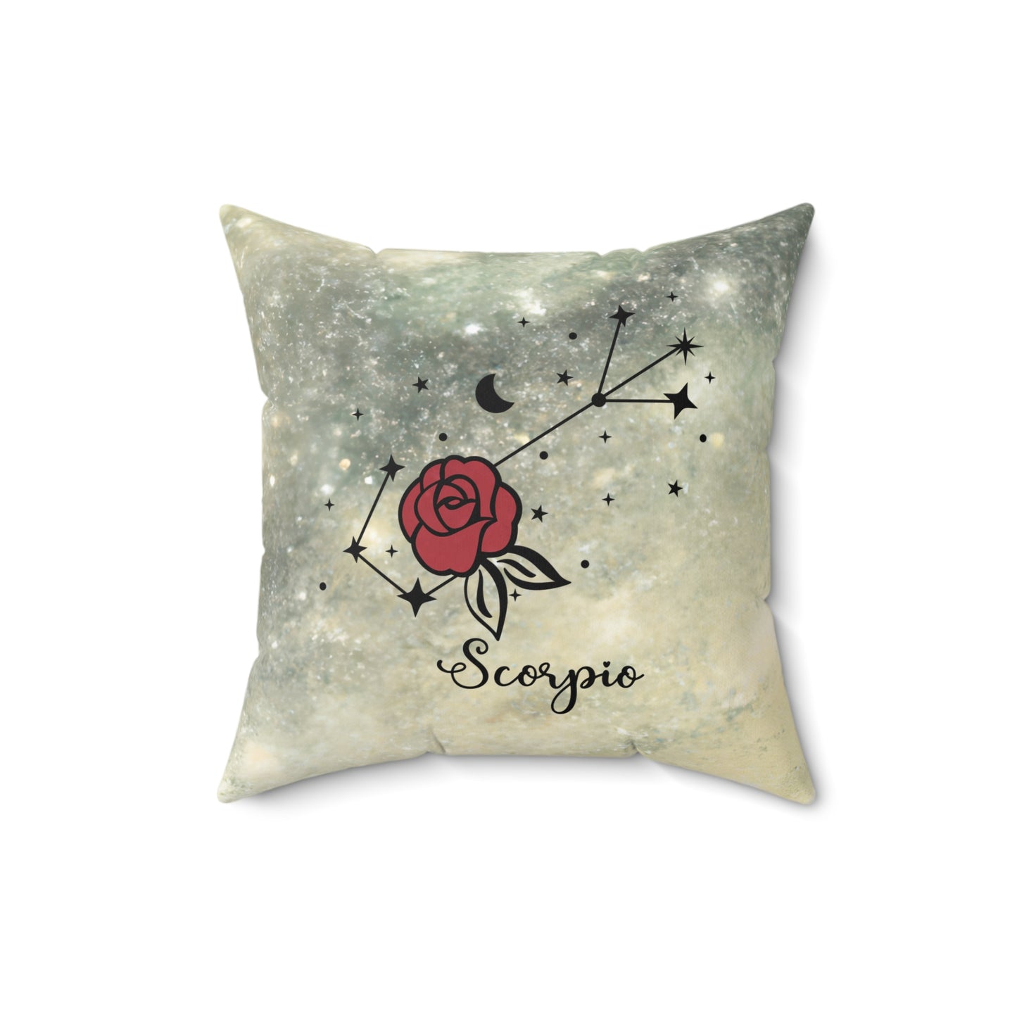 Astrology-Themed Square Pillow - Scorpio Zodiac Decor, Horoscope Gift, Astrology Home Accent, Celestial Throw Pillow, Zodiac Decor