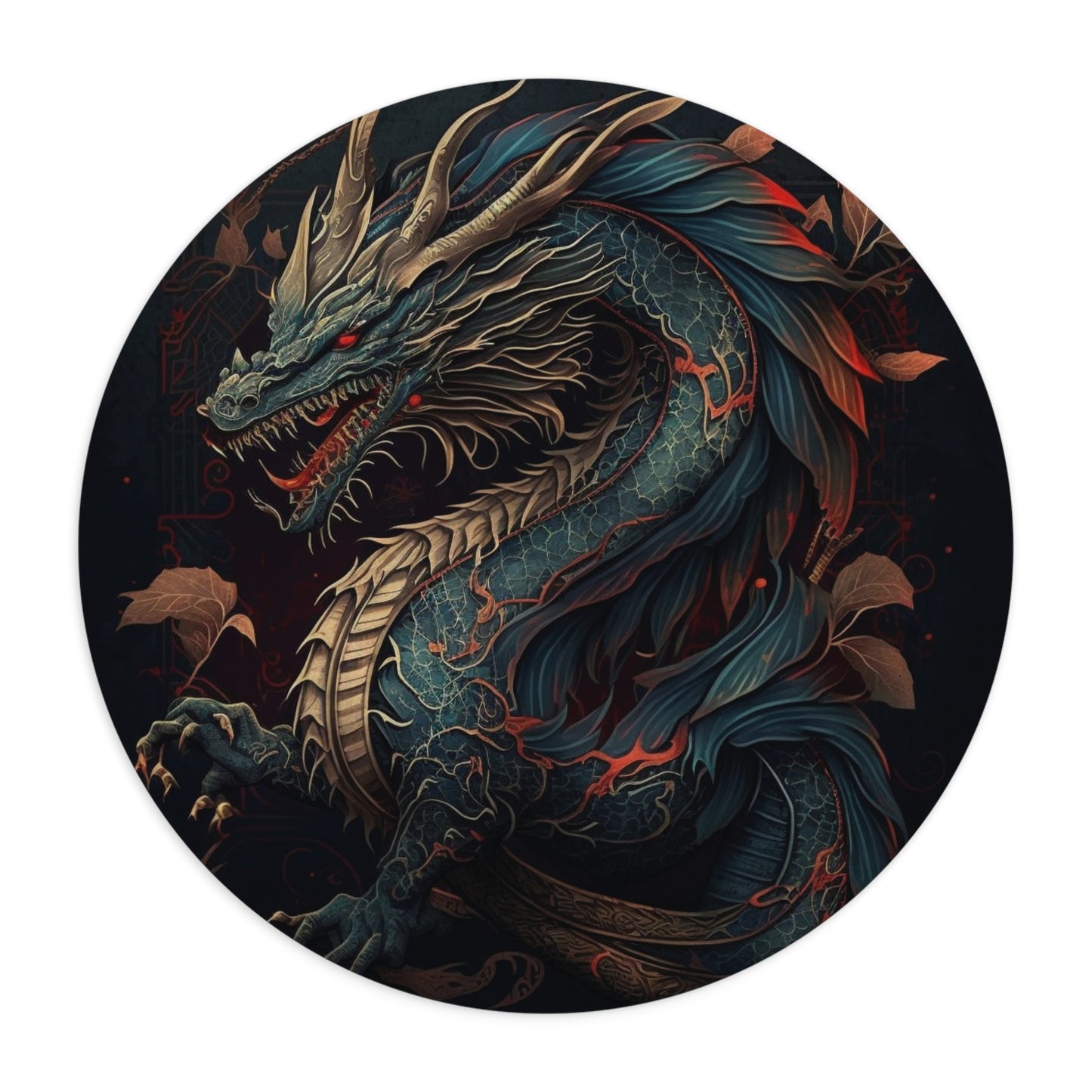 Majestic Dragon Desk Mouse Pad | Gaming Accessory | Perfect Gift for Gamers and Fantasy Lovers