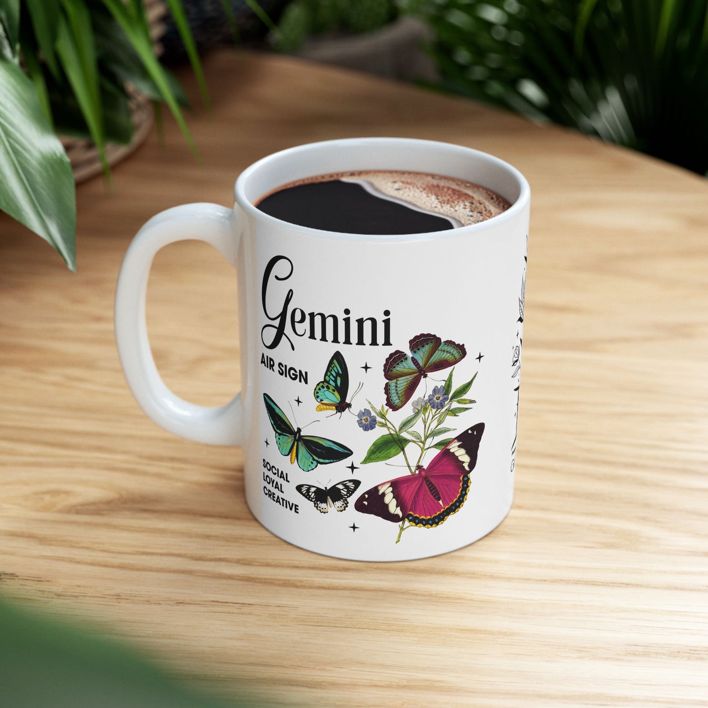 Gemini Zodiac Ceramic Mug – 11oz & 15oz – Astrology Gift for Star Sign Lovers