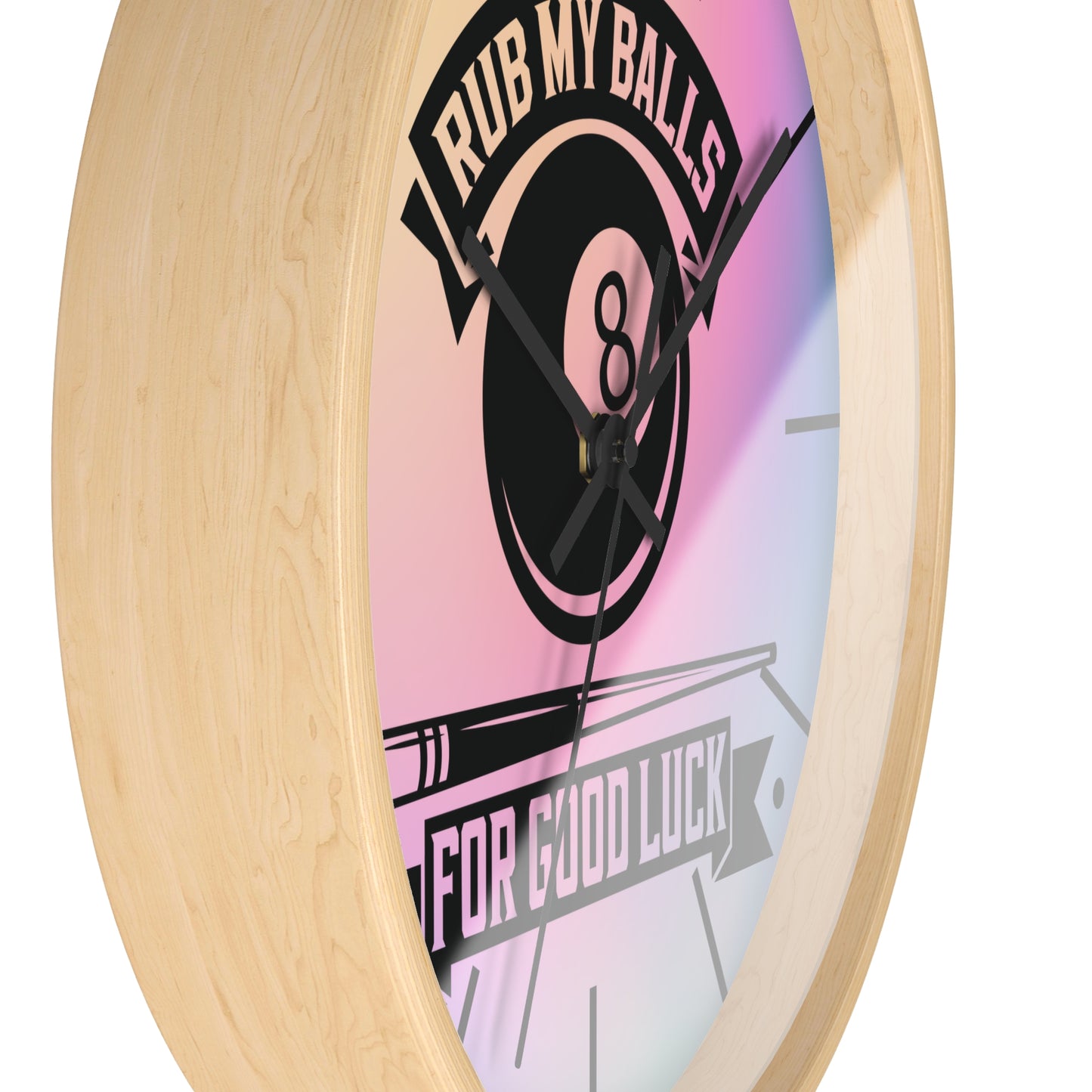 Pool Humor Quote Wall Clock - Game Room Decor Gift