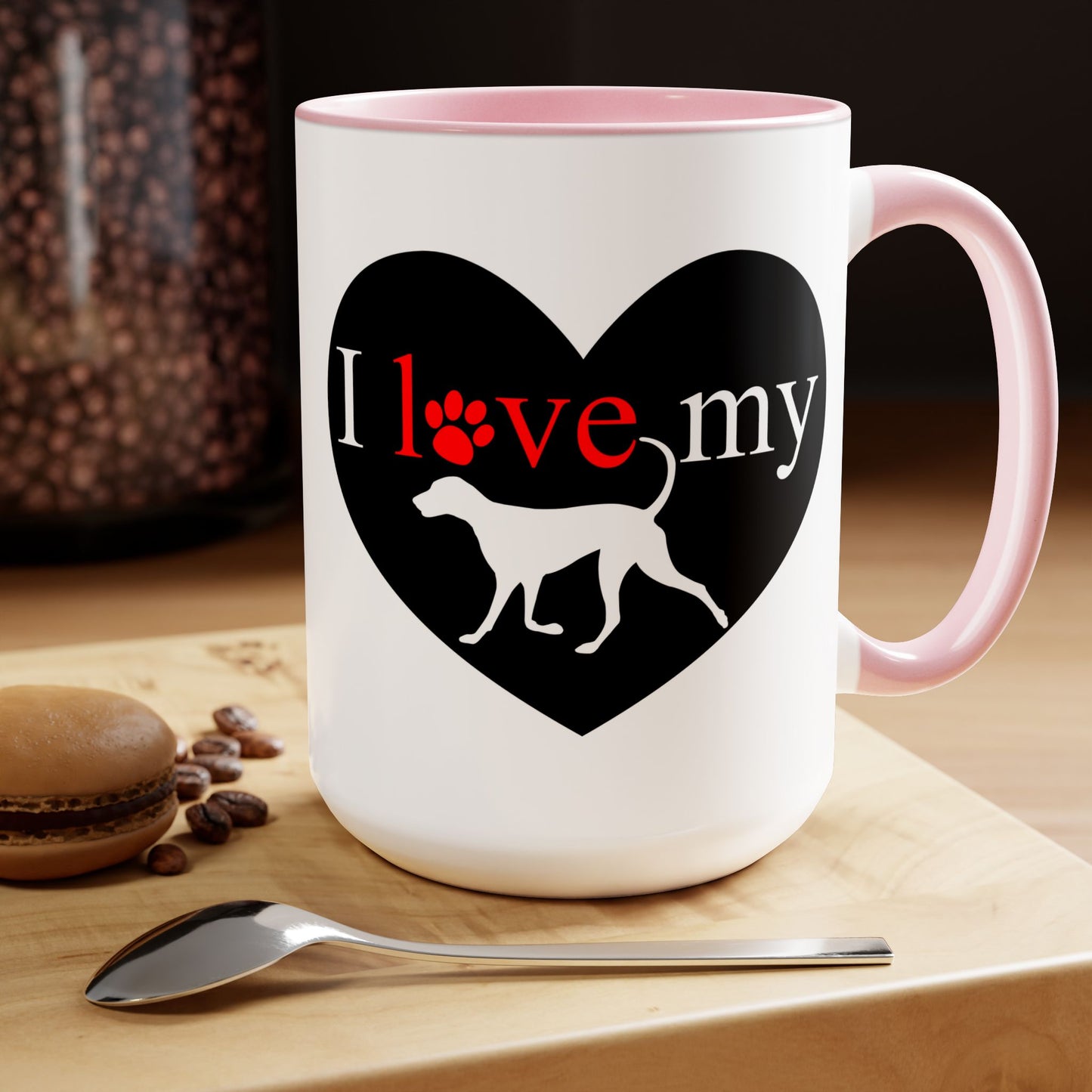 Pet Theme Two-Tone Coffee Mugs, 15oz, Animal Lovers, Pet Lovers Quote, Pet Lovers, Coffee, Tea, Hot Chocolate Lovers, Gift Idea for Any Occasion