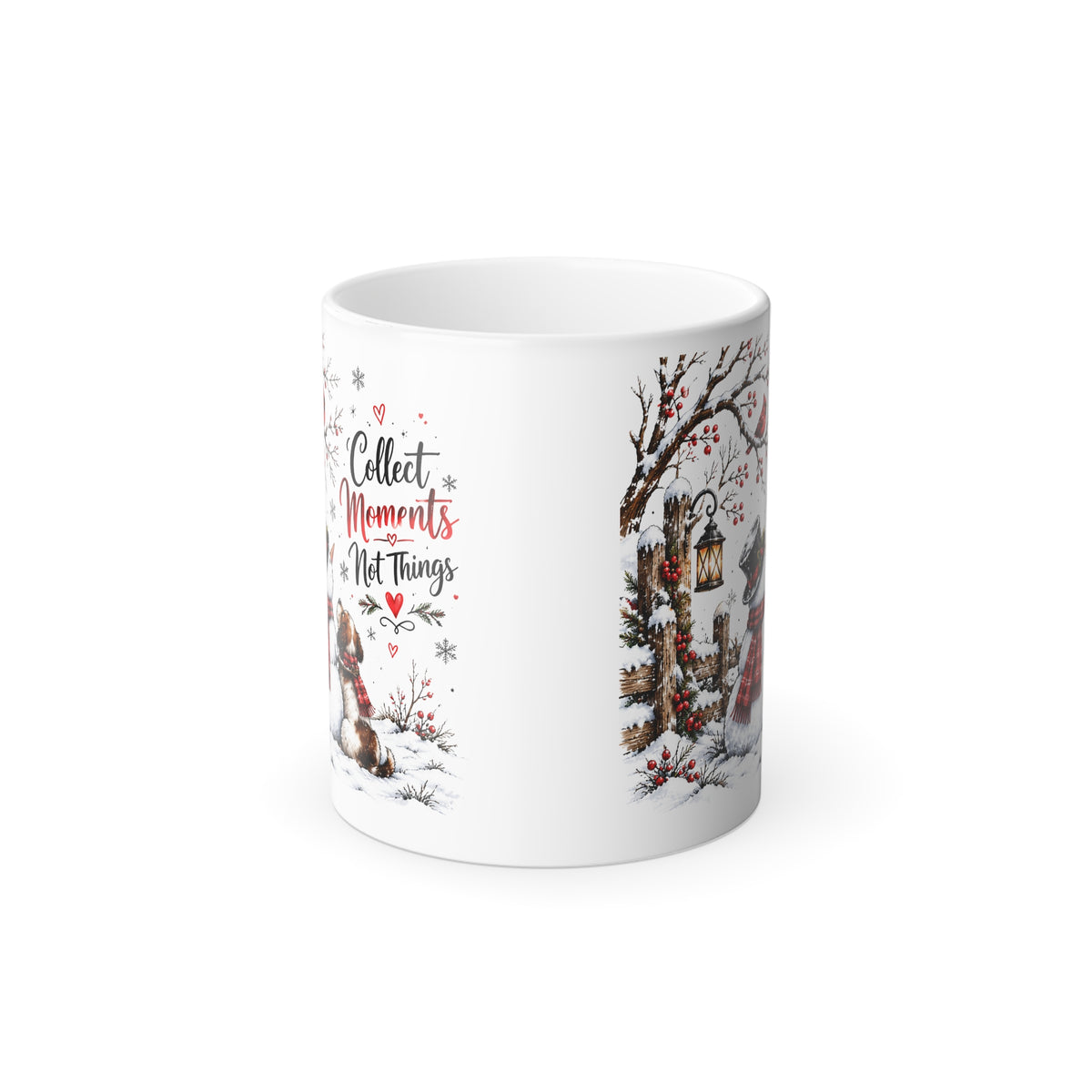 Collect Moments Not Things Winter Woodland Color-Changing Mug