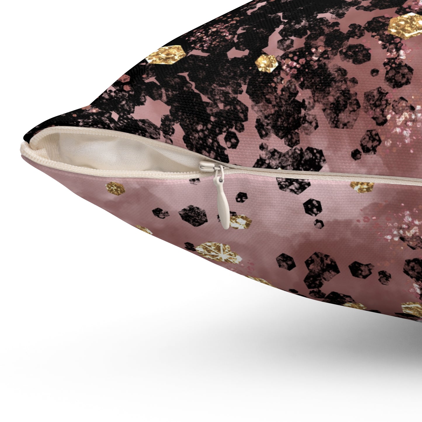 Decorative Spun Polyester Square Pillow, Stylish Pillow for Home or Office, Beautiful Accent for Any Room for Everyday for Anyone