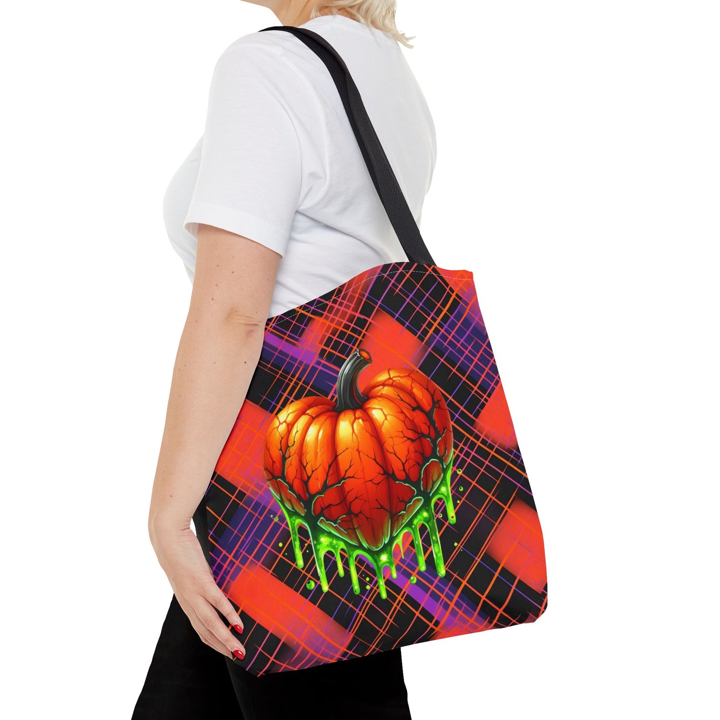 Fashionable Halloween Theme Tote Bag (AOP), Stylish For Everyday, Perfect Tote Bag for Halloween Lovers,  For Anyone