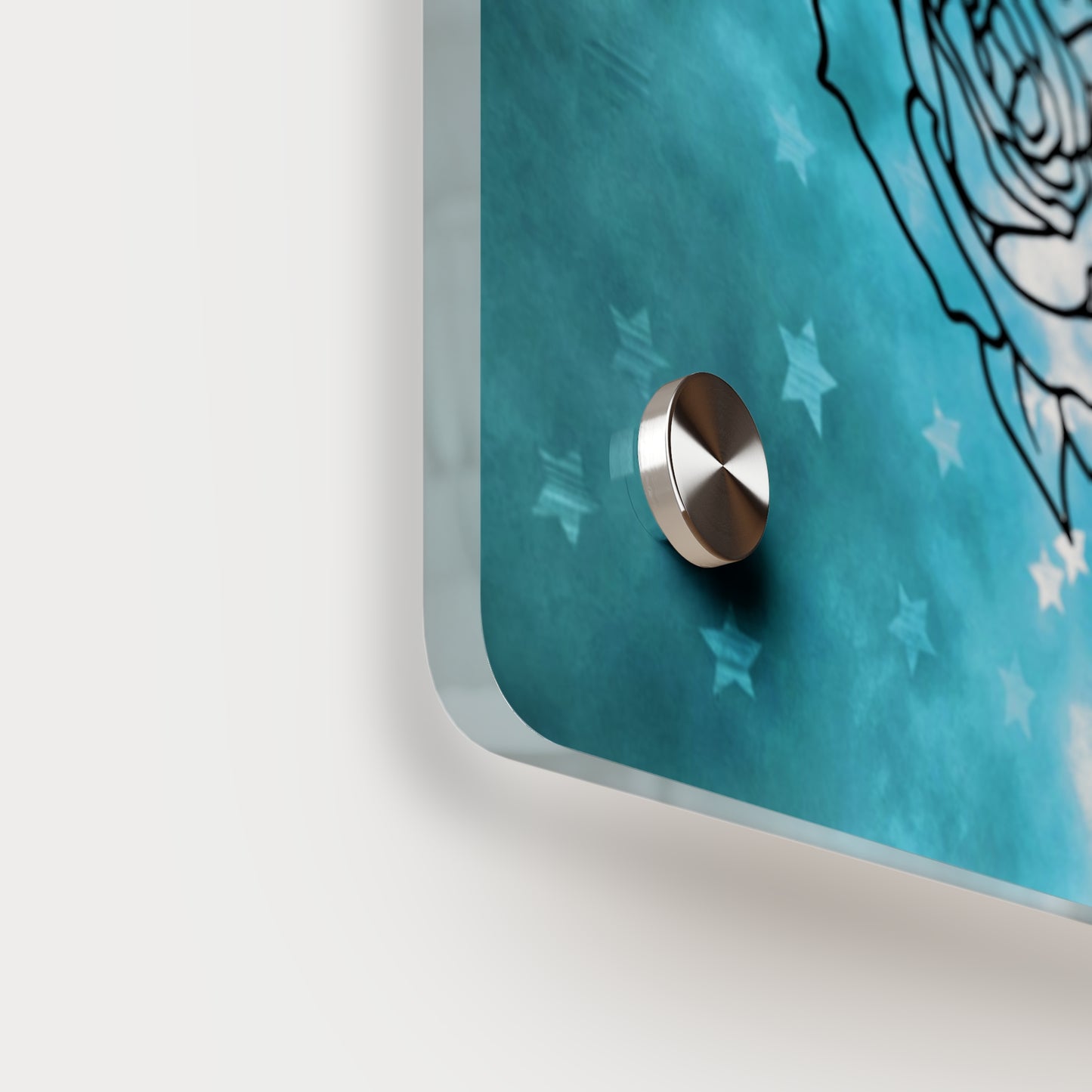 Starry Love You To The Moon And Back Acrylic Wall Art Panel, Beautiful Decor for Any Room, Accent for Any Room, Great Gift Idea for Any Occasion