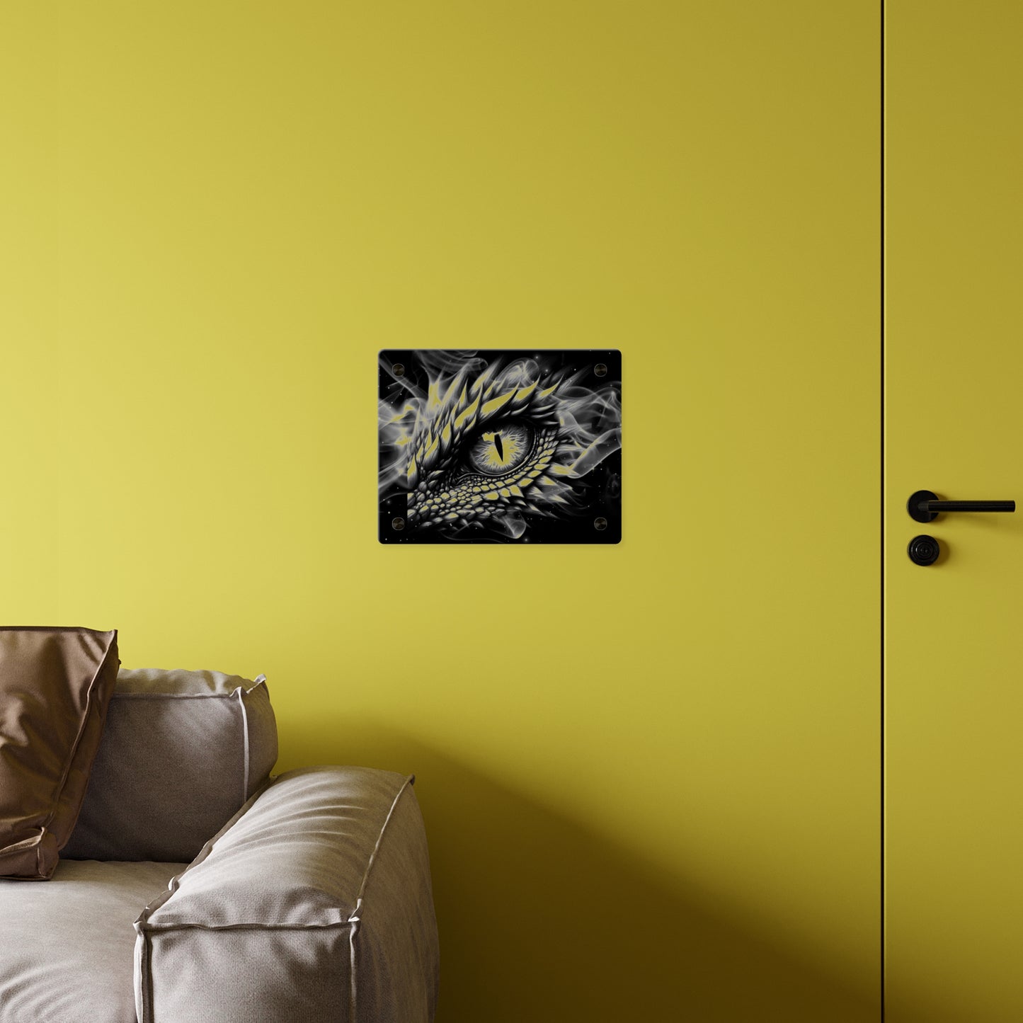 Mystical Dragon Eye Acrylic Wall Art Panels - Home Decor for Fantasy Lovers