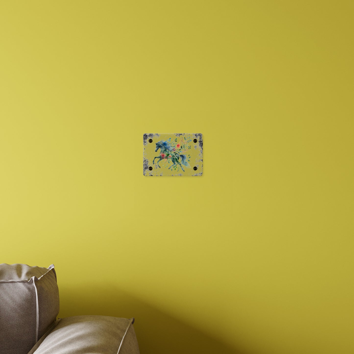 Whimsical Horse Acrylic Wall Art Panel – Nature-Inspired Home Decor