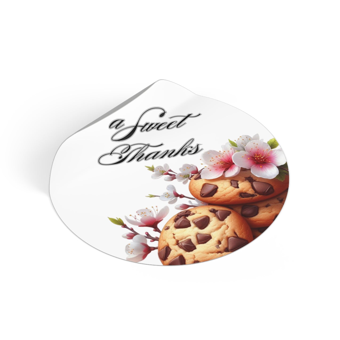 Sweet Cookie Thank You Stickers | Perfect for Parties, Weddings, Birthdays, Treat Bags, Gifts, Custom Stickers
