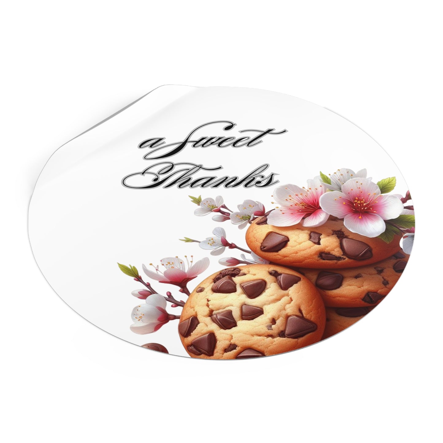 Sweet Cookie Thank You Stickers | Perfect for Parties, Weddings, Birthdays, Treat Bags, Gifts, Custom Stickers