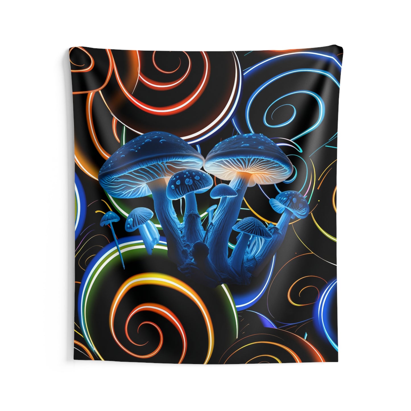 Vibrant Mushroom Wall Tapestry | Boho Decor, Psychedelic Wall Art, Living Room Accent, Dorm Room Decor, Unique Gift