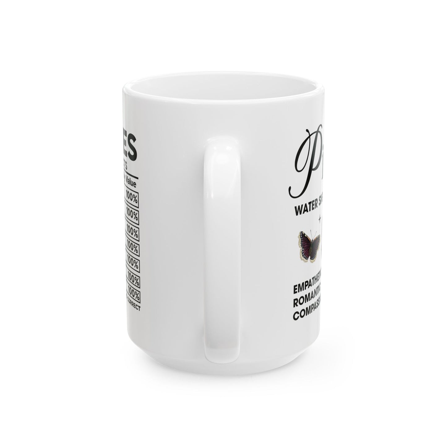 Pisces Zodiac Ceramic Mug (11oz & 15oz) – Astrology Gift for Horoscope Lovers