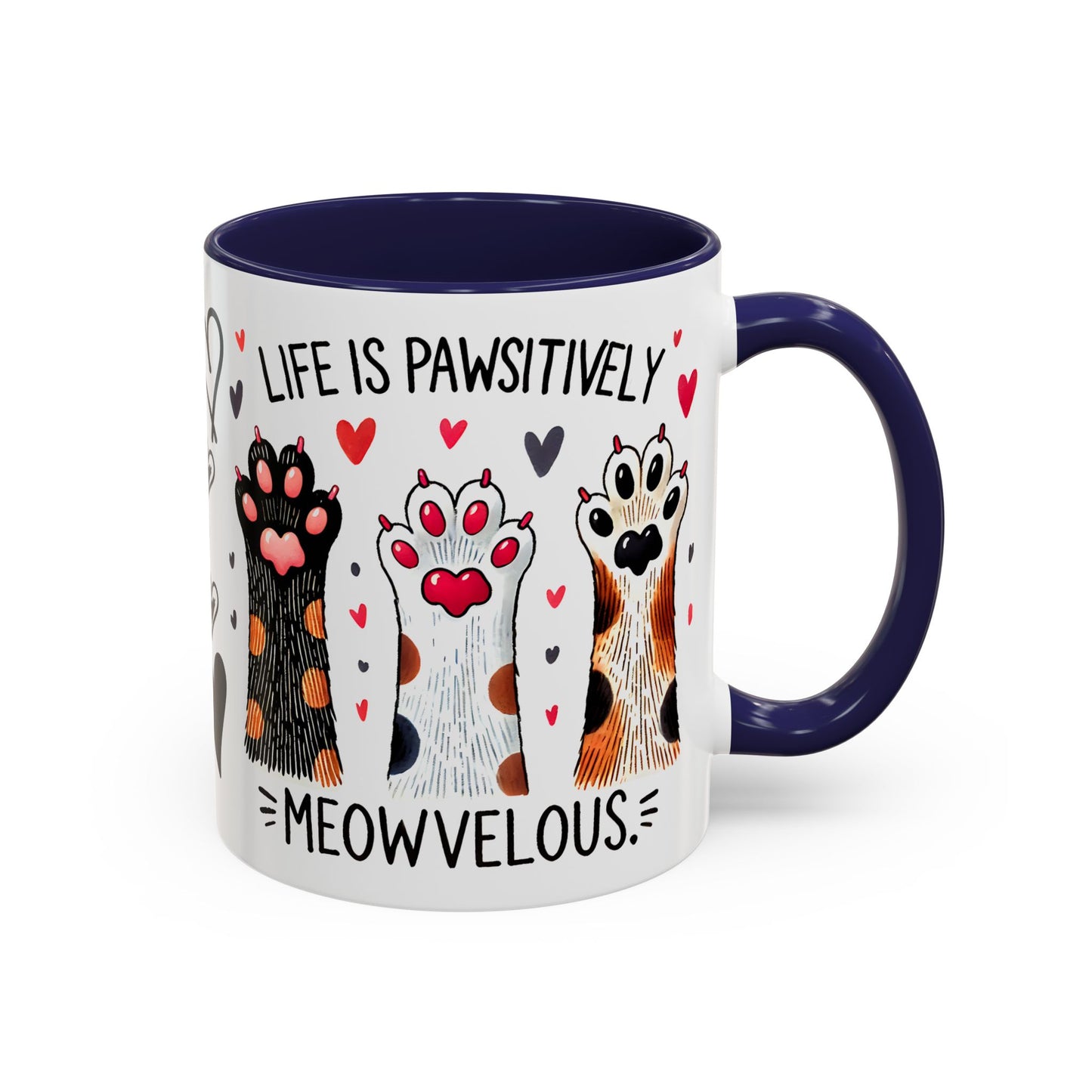 Coffee Mug - Humorous Stylish Cat Saying Mug, Gift Mug for Cat Lovers, Animal Lover Gift Idea, Housewarming Gift