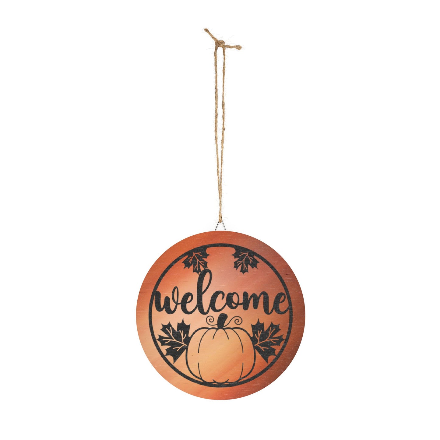 Fall Theme Rustic Charm Wood Sign - Fall Welcome Pumpkin Decor Halloween Accent