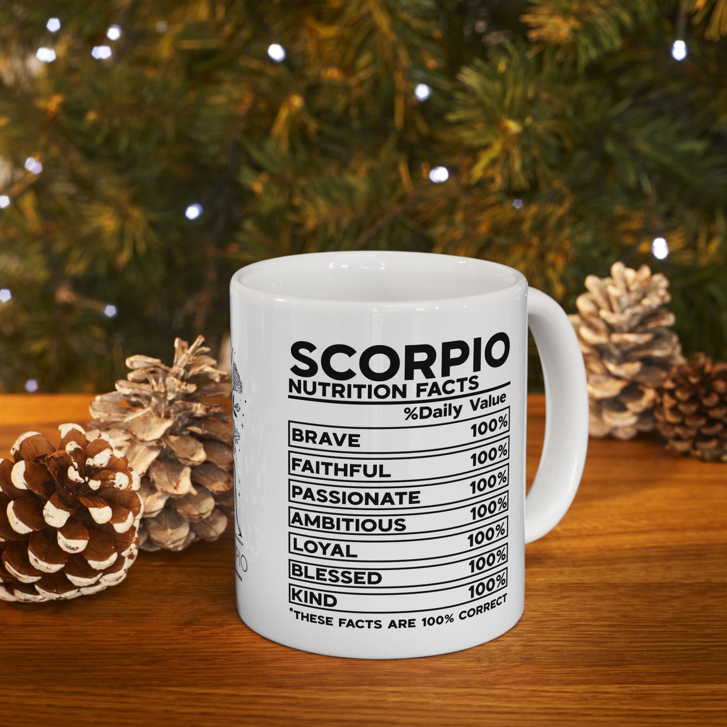 Scorpio Zodiac Ceramic Mug - Astrology Gift for Horoscope Lovers
