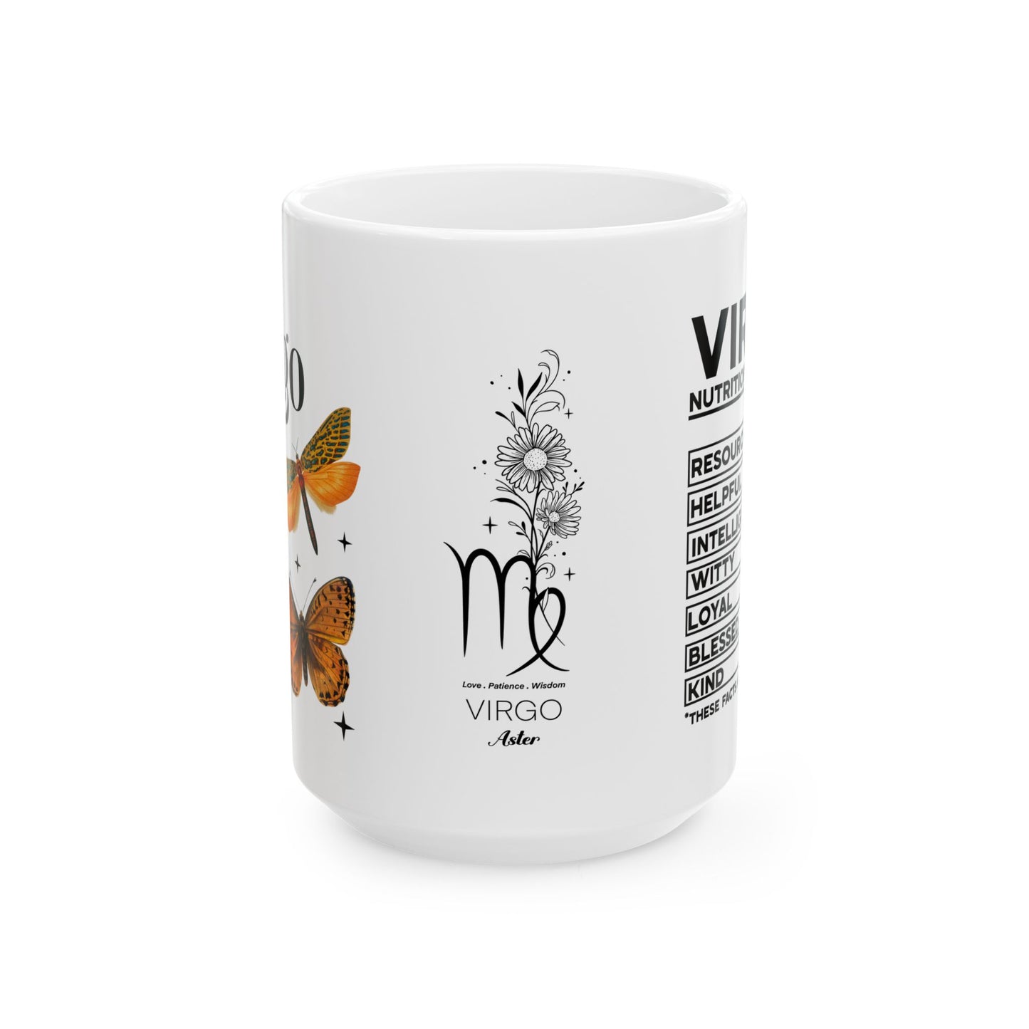Personalized Virgo Zodiac Ceramic Mug - 11oz & 15oz
