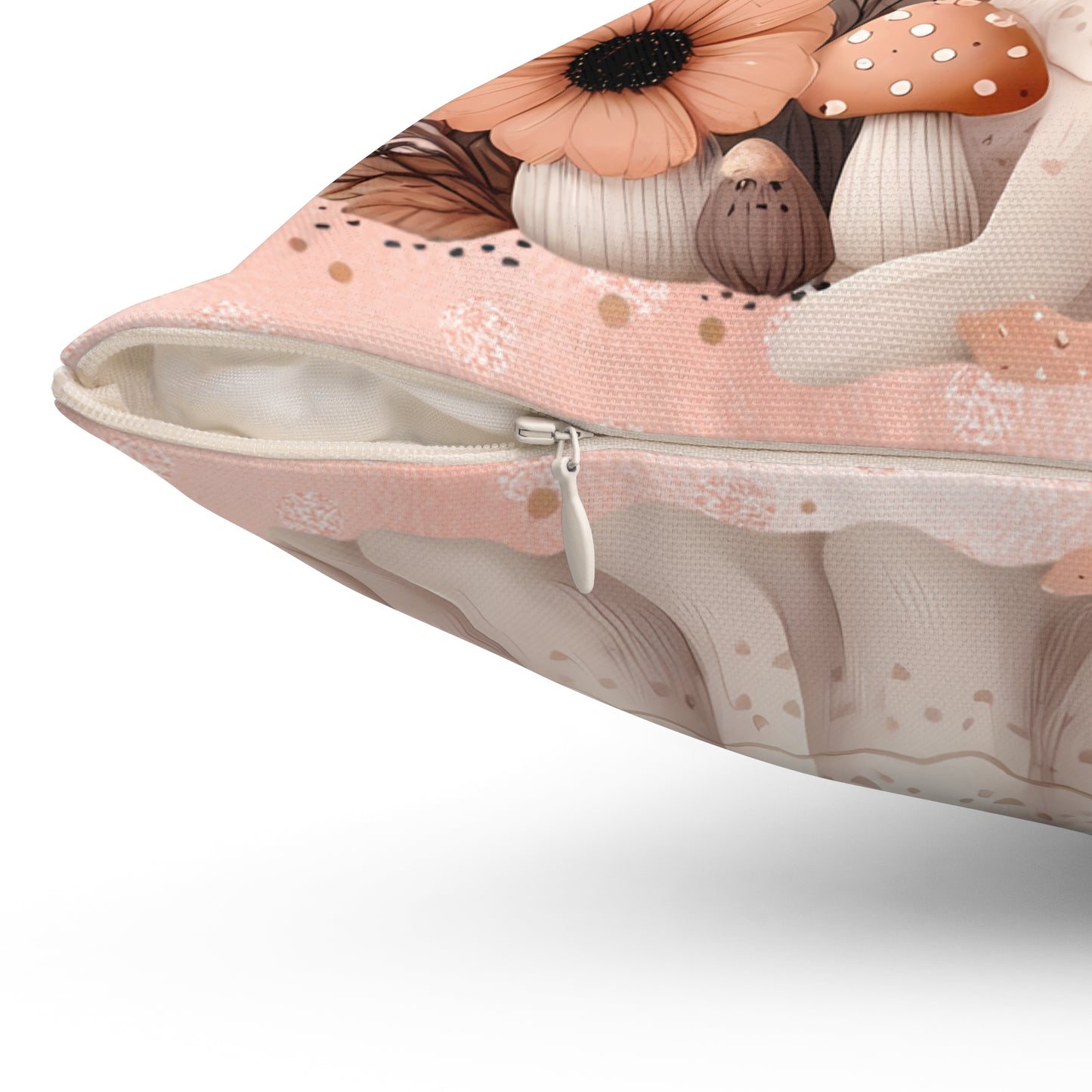 Whimsical Ghost and Mushroom Pillow, Cute Halloween Decor, Cozy Home Accent, Fall Vibes, Sofa Cushion, Spooky Cute