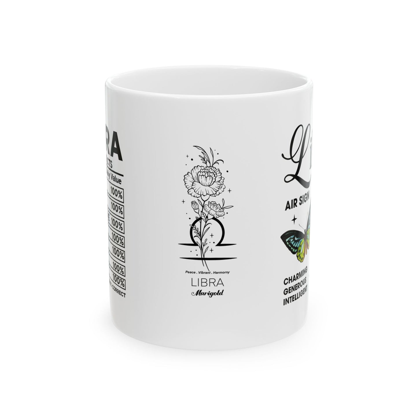 Libra Zodiac Ceramic Mug | 11oz & 15oz | Astrology Gifts for Libra Lovers