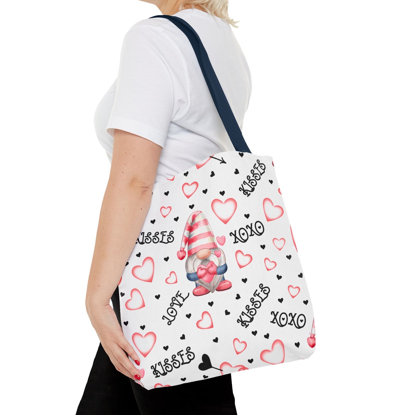 Romantic Love Gnome Tote Bag - Whimsical Valentine Gift for Gnome Lovers