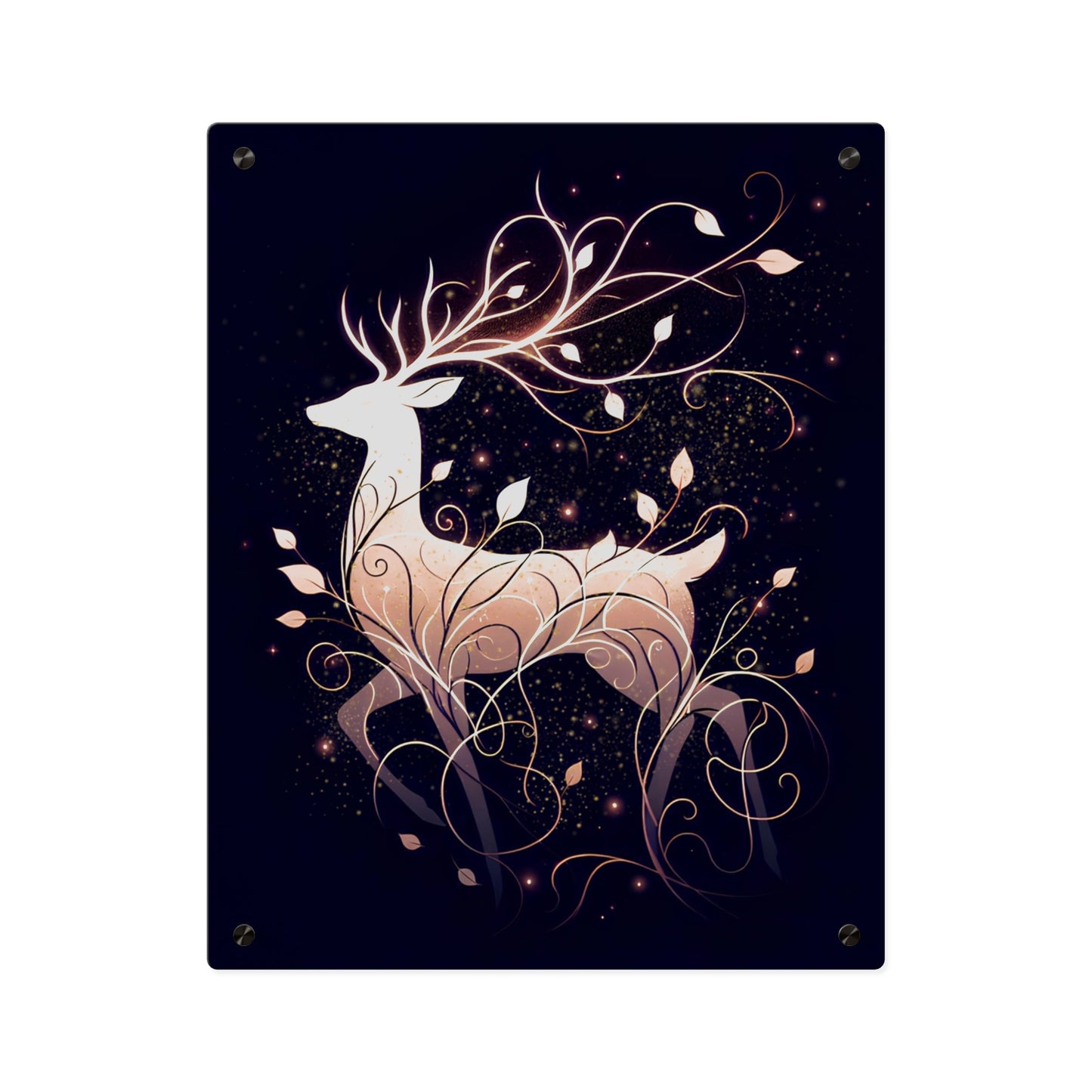 Elegant Deer Acrylic Wall Art Panel - Nature-Inspired Home Decor