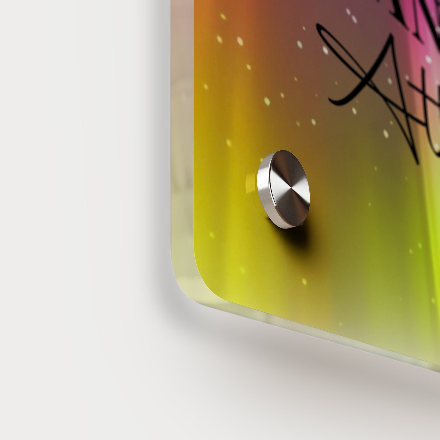 Acrylic Wall Art Panel - Inspirational Quote 'Be the Energy You Want to Attract' Wall Decor