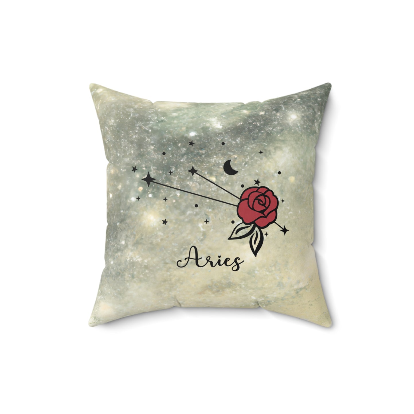 Celestial Theme Zodiac Aries Throw Pillow - Astrology Enthusiasts