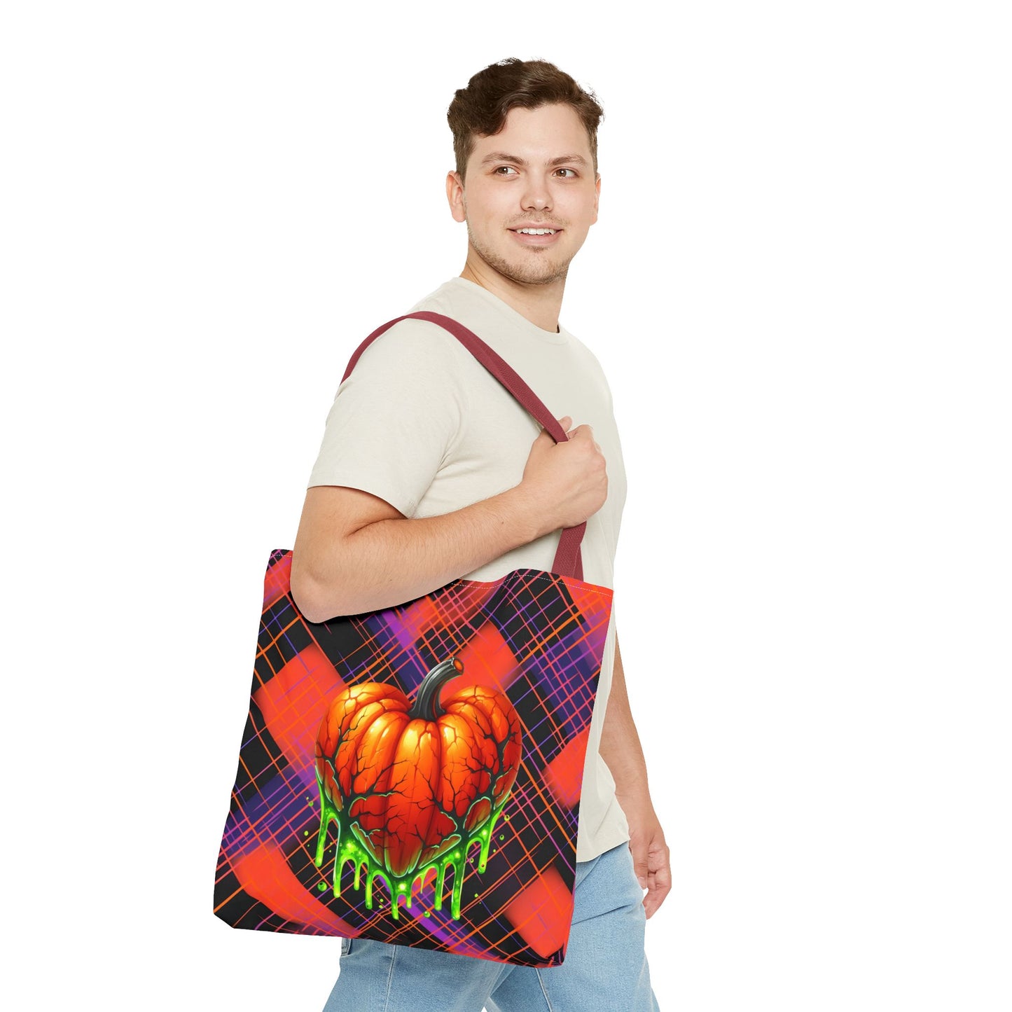 Fashionable Halloween Theme Tote Bag (AOP), Stylish For Everyday, Perfect Tote Bag for Halloween Lovers,  For Anyone
